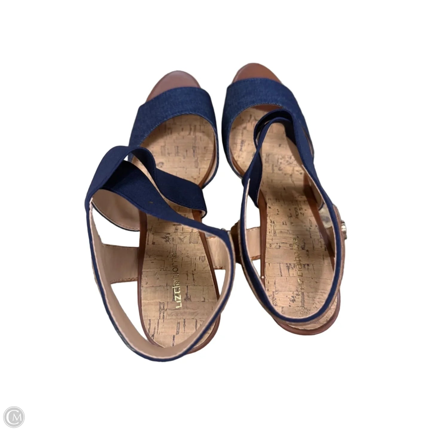 Shoes Heels Stiletto By Liz Claiborne In Blue & Brown, Size: 9