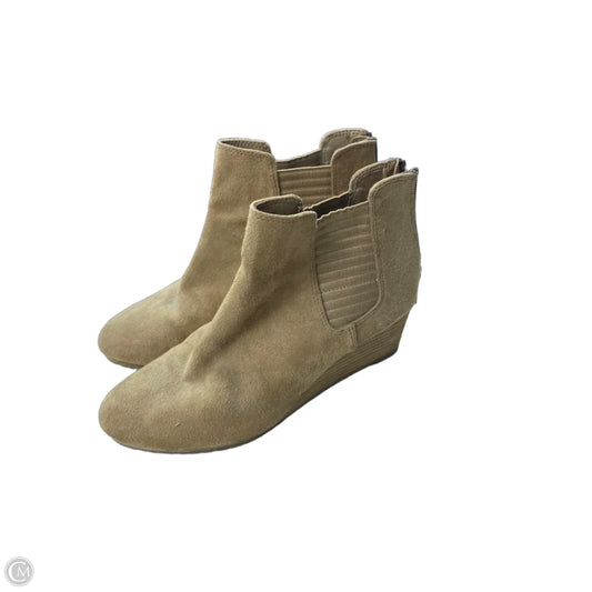 Boots Ankle Heels By Dr Scholls In Tan, Size: 7.5