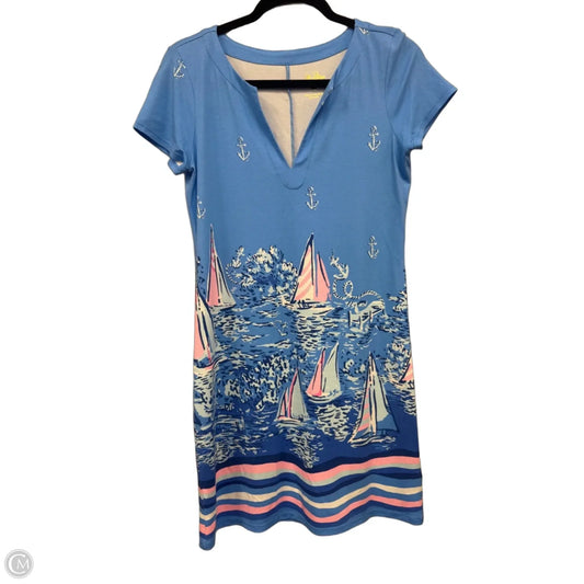 Dress Designer By Lilly Pulitzer In Blue & Pink, Size: S
