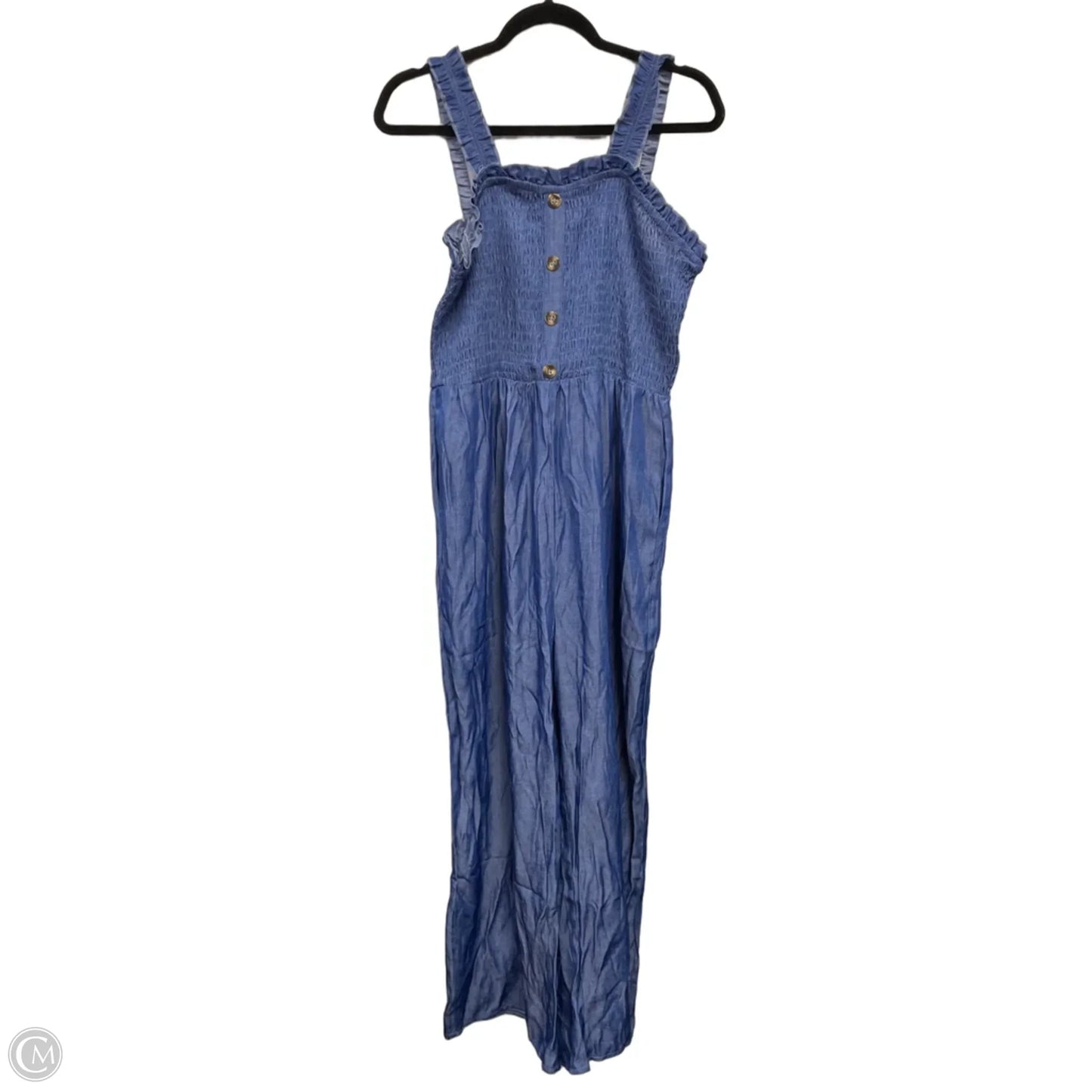 Jumpsuit By Clothes Mentor In Blue, Size: Xl