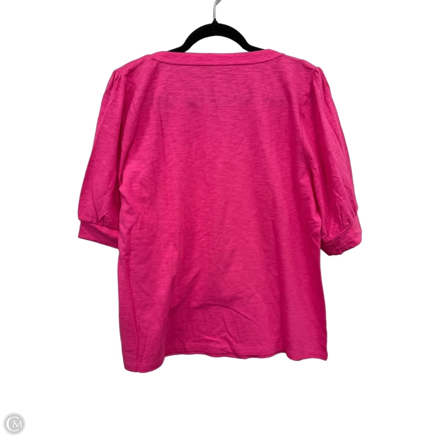 Top Short Sleeve By Talbots In Pink, Size: L