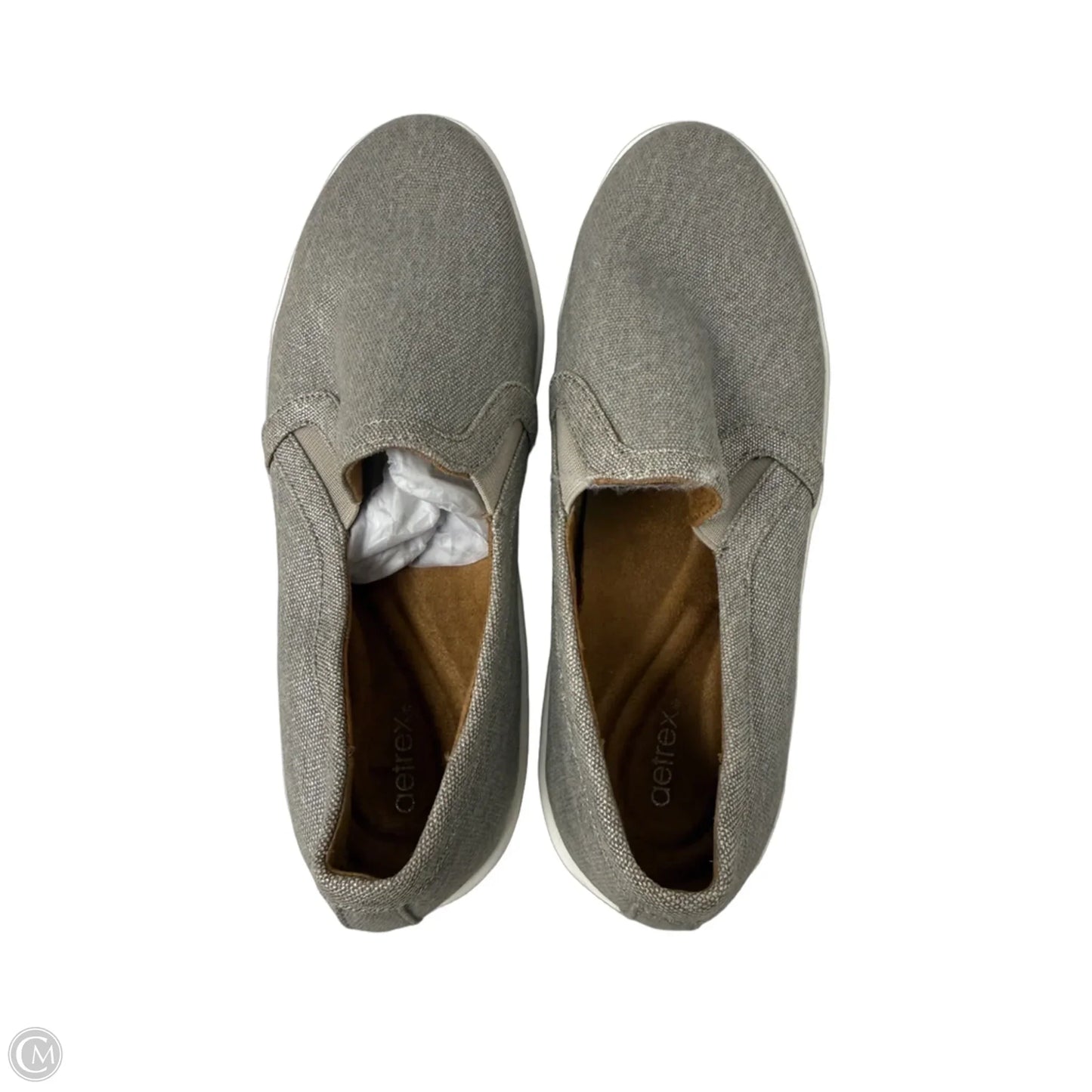 Shoes Flats By Aetrex In Grey, Size: 7