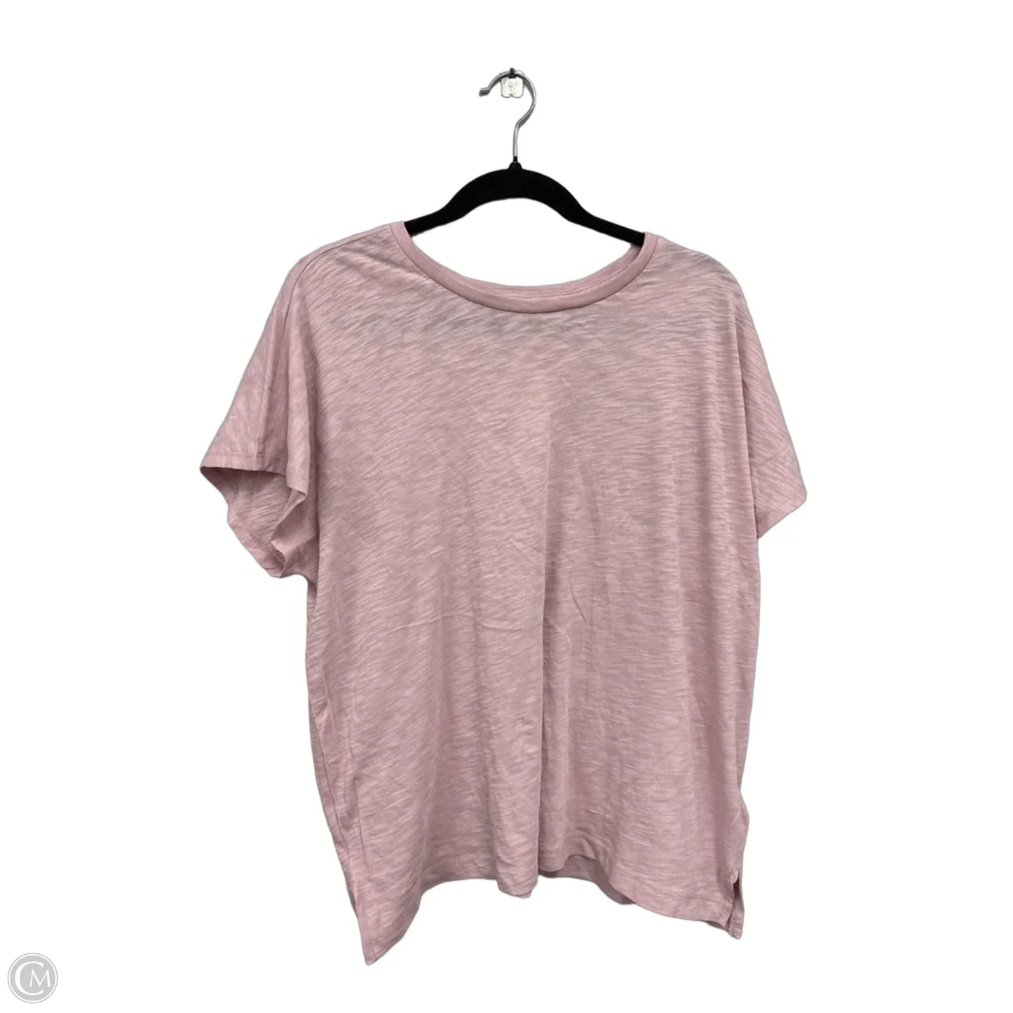 Top Short Sleeve Basic By Madewell In Pink, Size: Xl