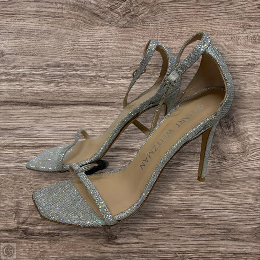 Shoes Designer By Stuart Weitzman In Silver, Size: 8