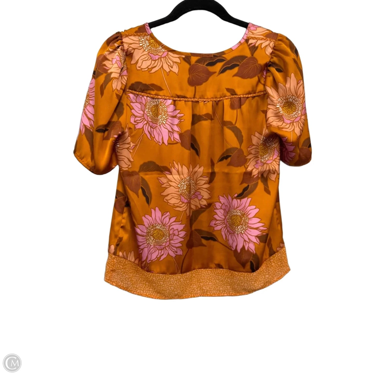 Top Short Sleeve By Dr2 In Orange & Pink, Size: S