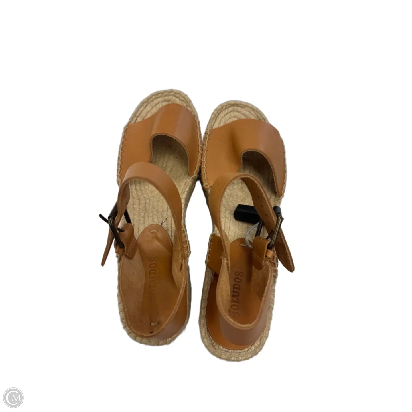 Sandals Heels Wedge By Soludos In Tan, Size: 9.5