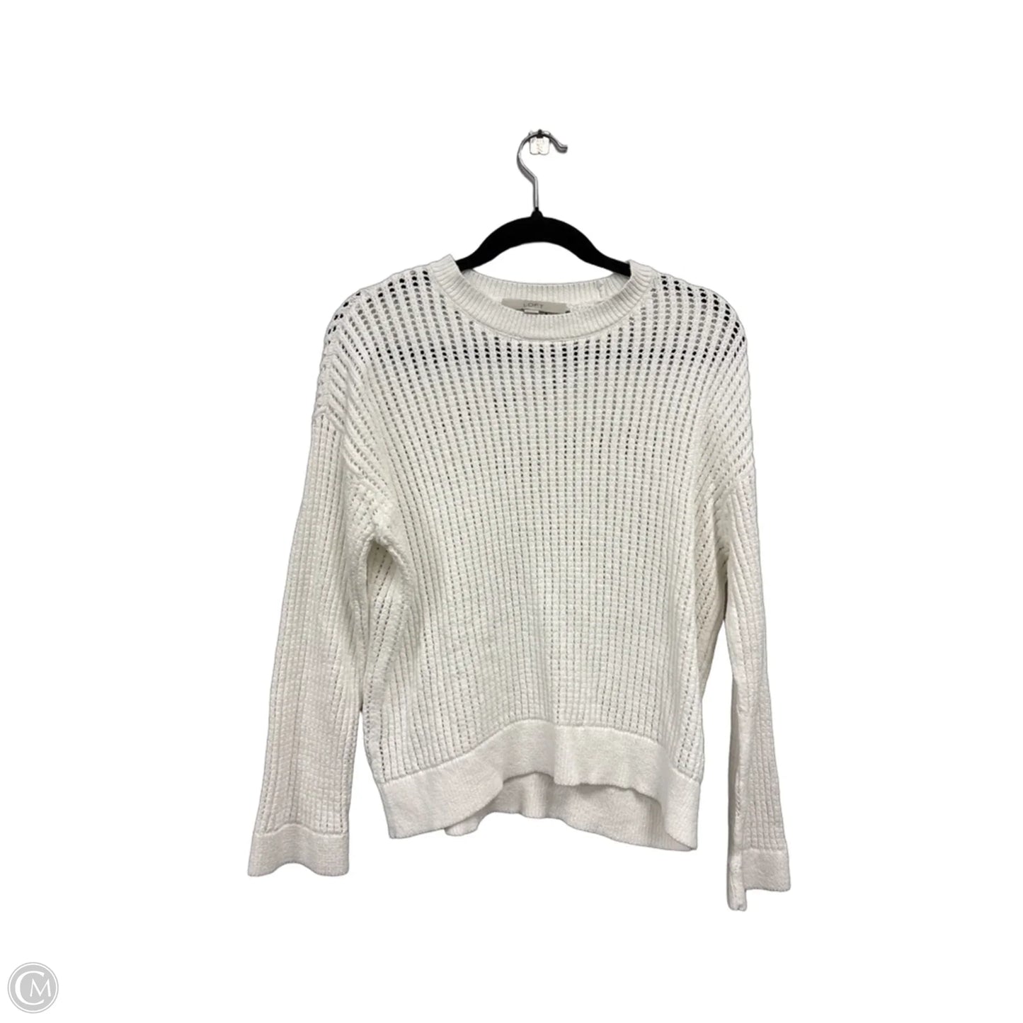Sweater By Loft In White, Size: M