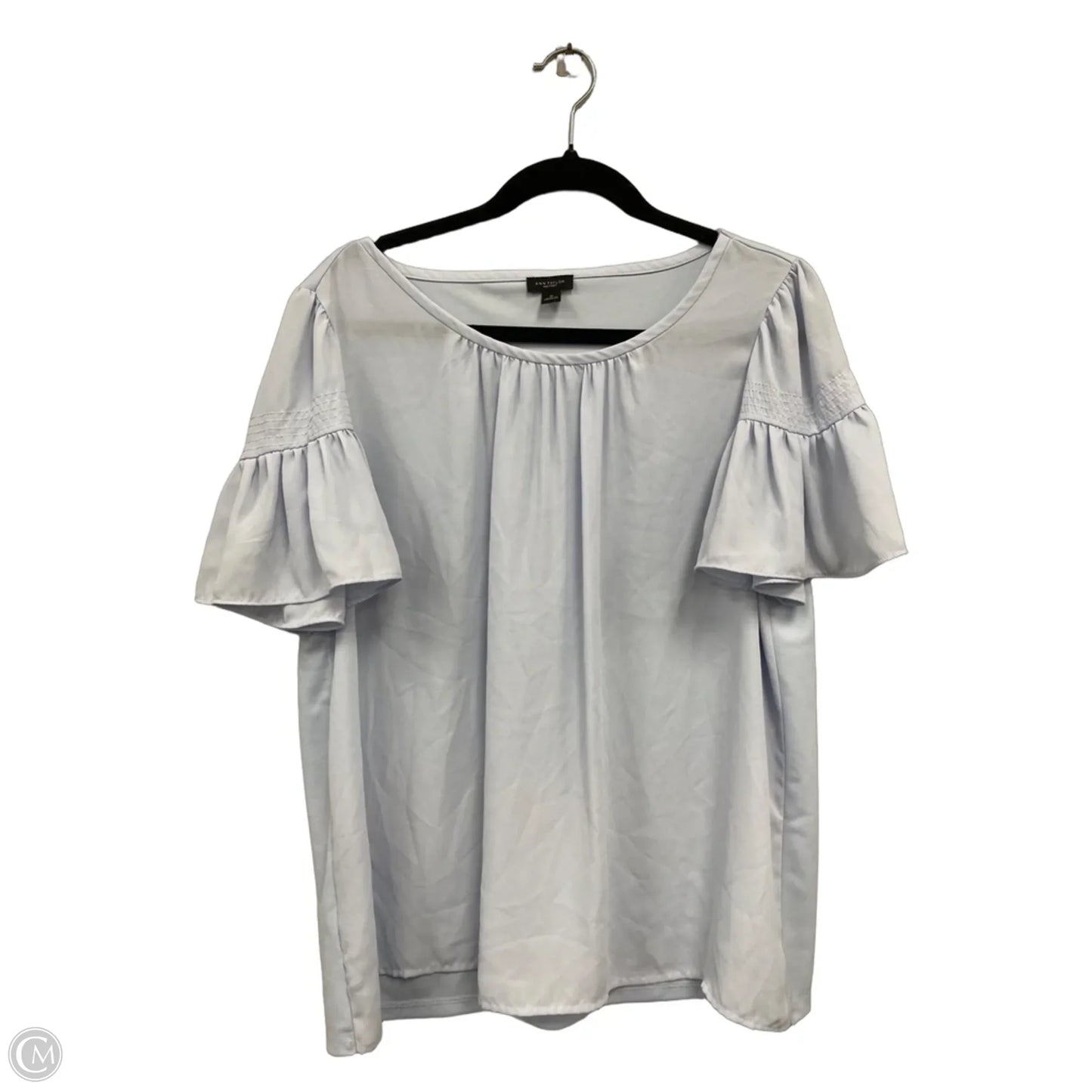 Top Short Sleeve By Ann Taylor In Blue, Size: Xl