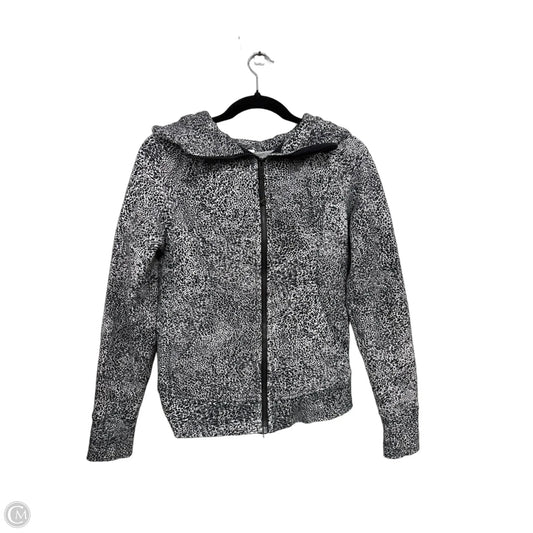 Athletic Jacket By Lululemon In Black & White, Size: 6