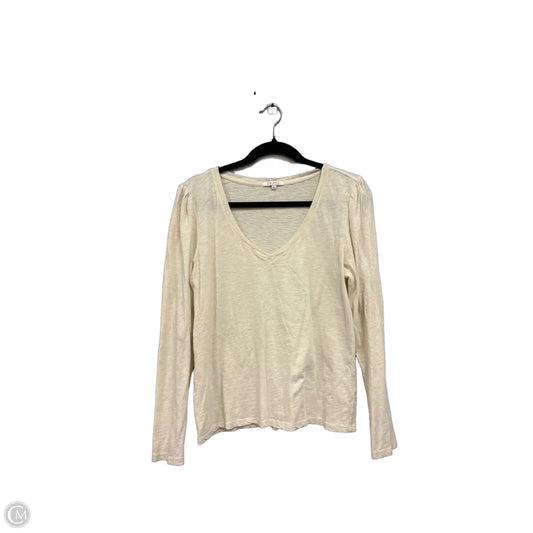Top Long Sleeve Basic By Z Supply In Cream, Size: L