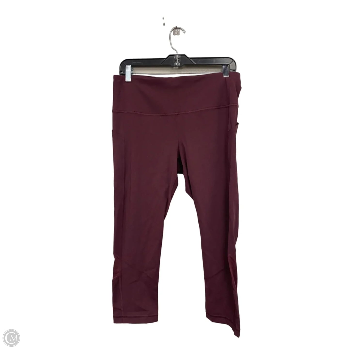 Athletic Leggings By Lululemon In Maroon, Size: 10