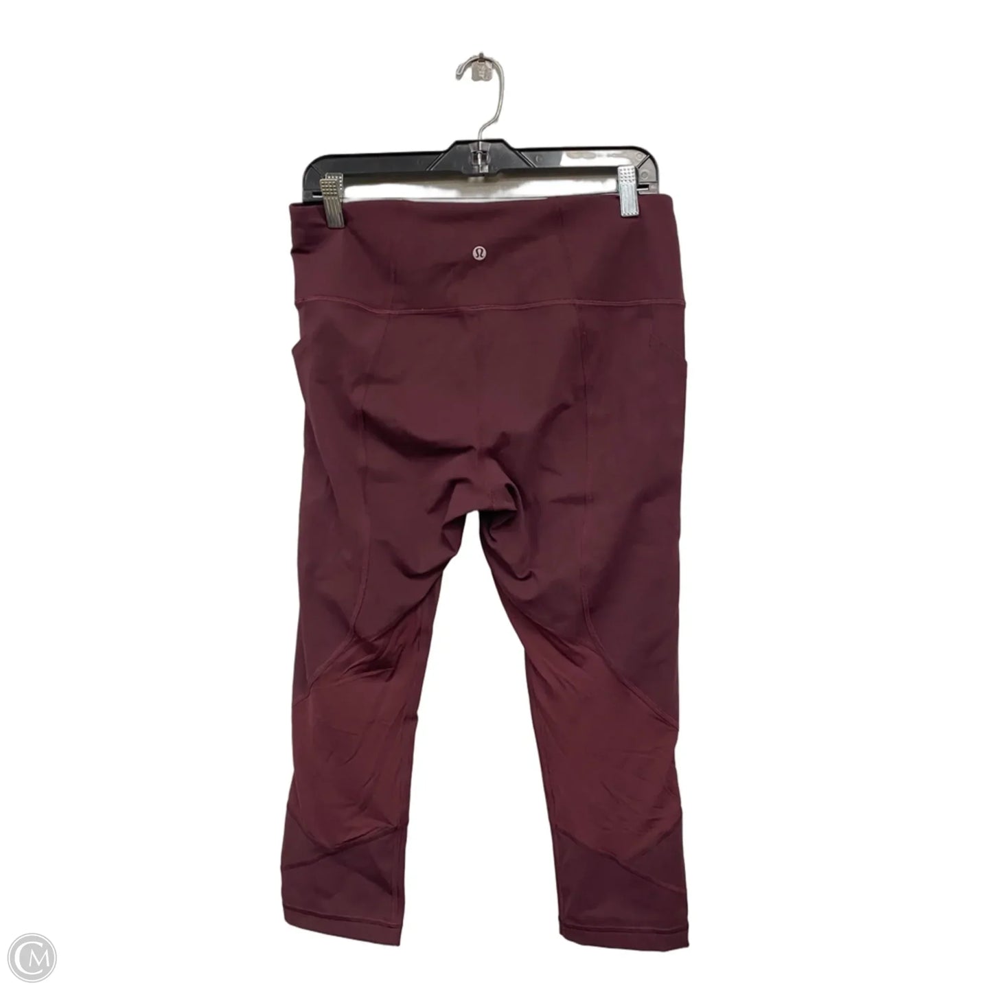 Athletic Leggings By Lululemon In Maroon, Size: 10