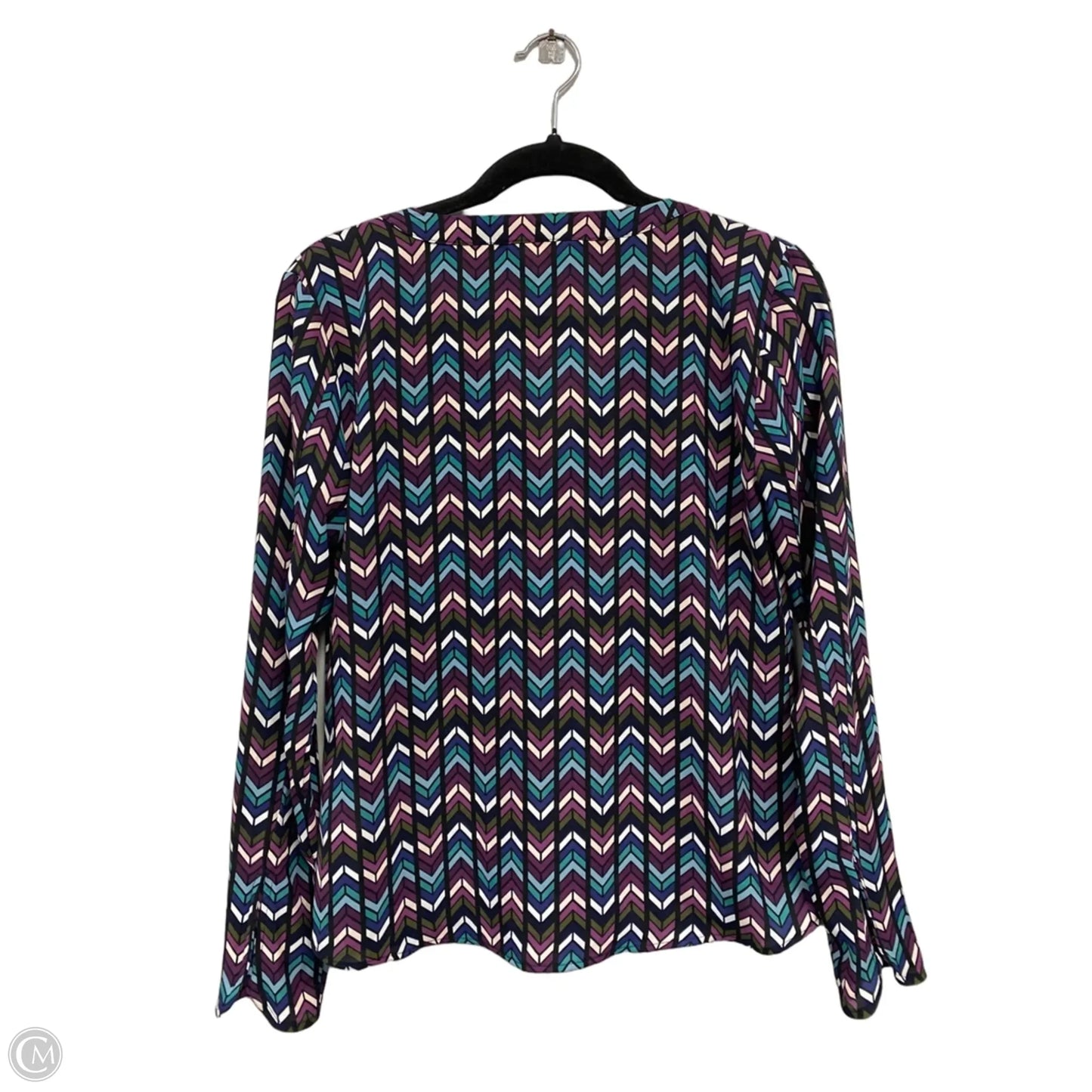 Top Long Sleeve By Candies In Black & Purple, Size: S
