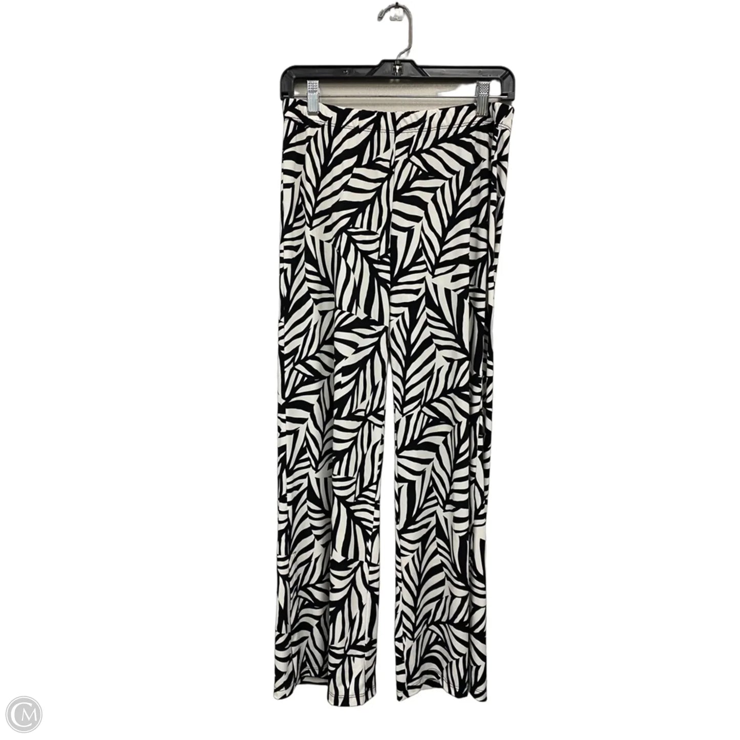 Pants Wide Leg By Clara Sun Woo In Black & Cream, Size: L