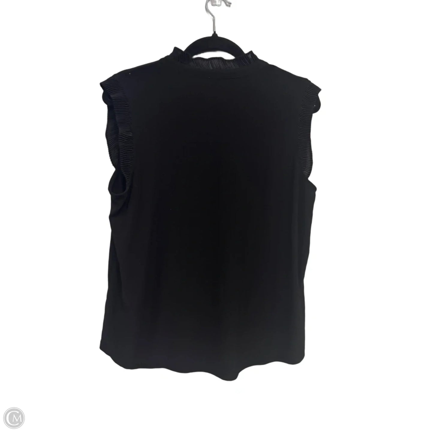 Top Sleeveless By Anne Klein In Black, Size: L