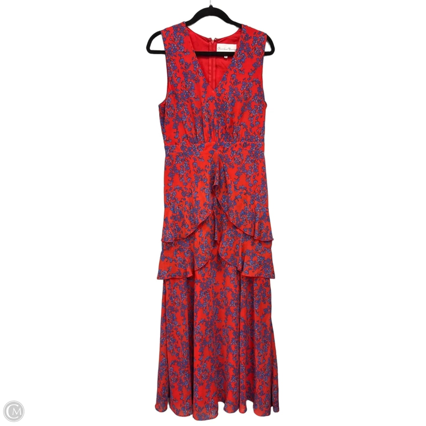 Dress Casual Maxi By Clothes Mentor In Blue & Red, Size: M