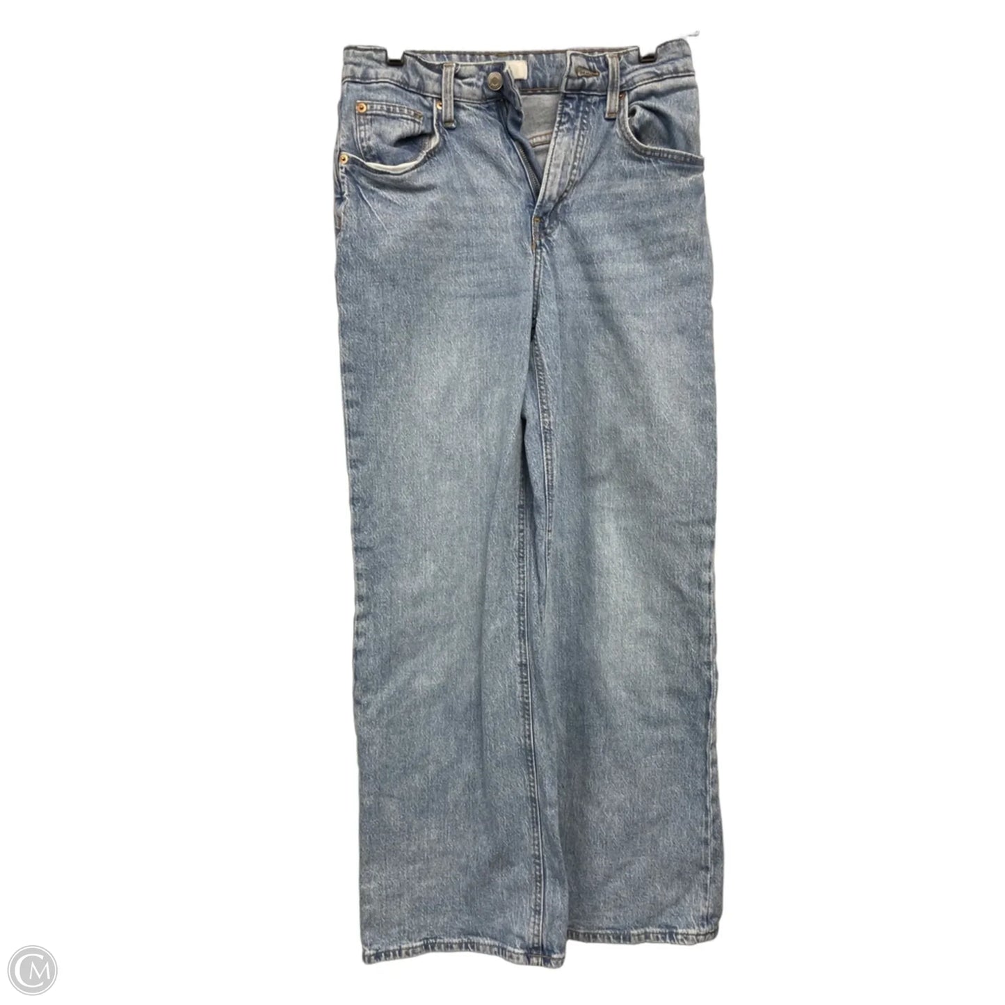 Jeans Wide Leg By H&m In Blue, Size: 4