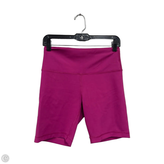 Athletic Shorts By Lululemon In Pink, Size: 10
