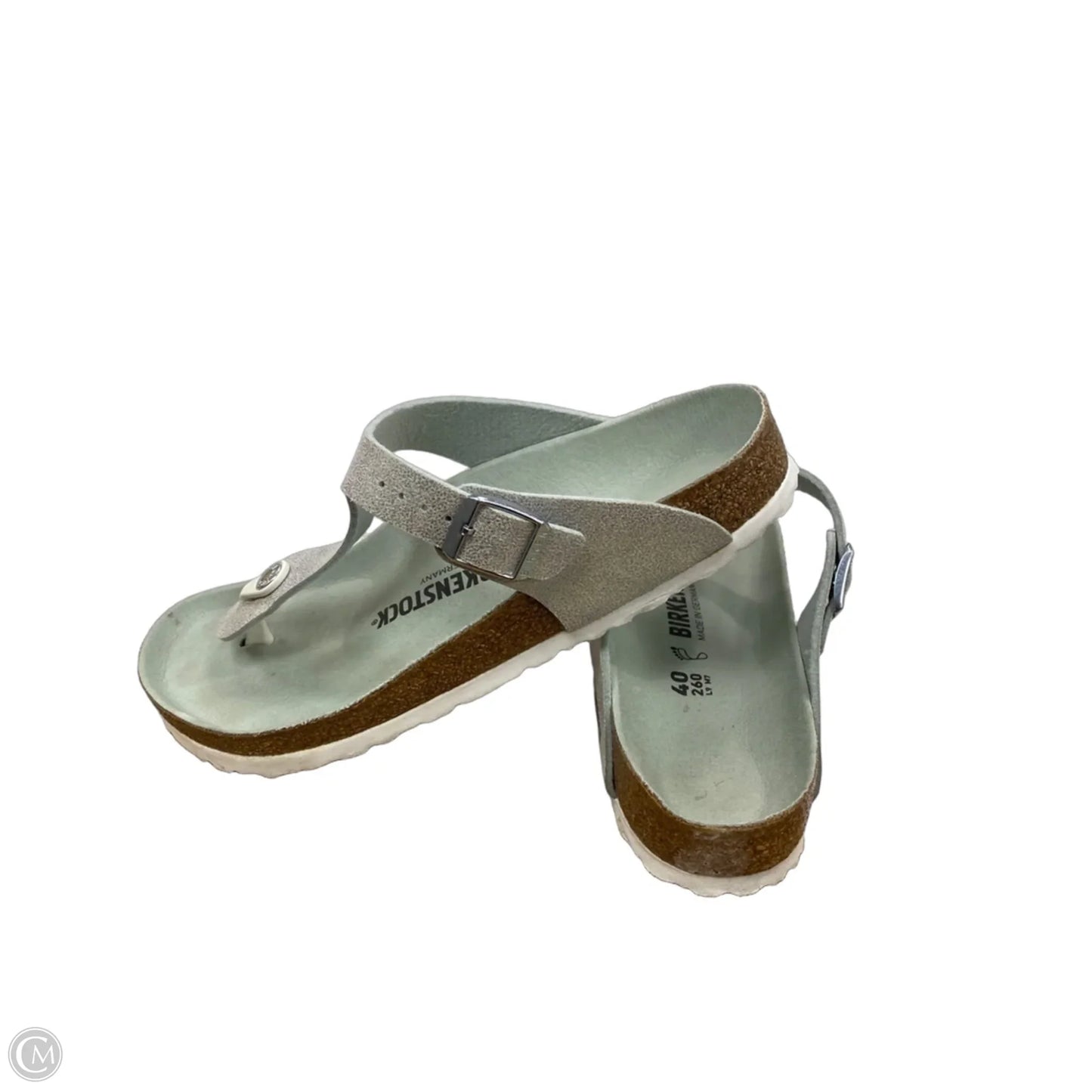 Sandals Flats By Birkenstock In Green, Size: 9.5