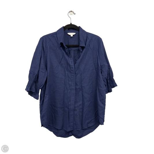 Top 3/4 Sleeve By Crown And Ivy In Navy, Size: M