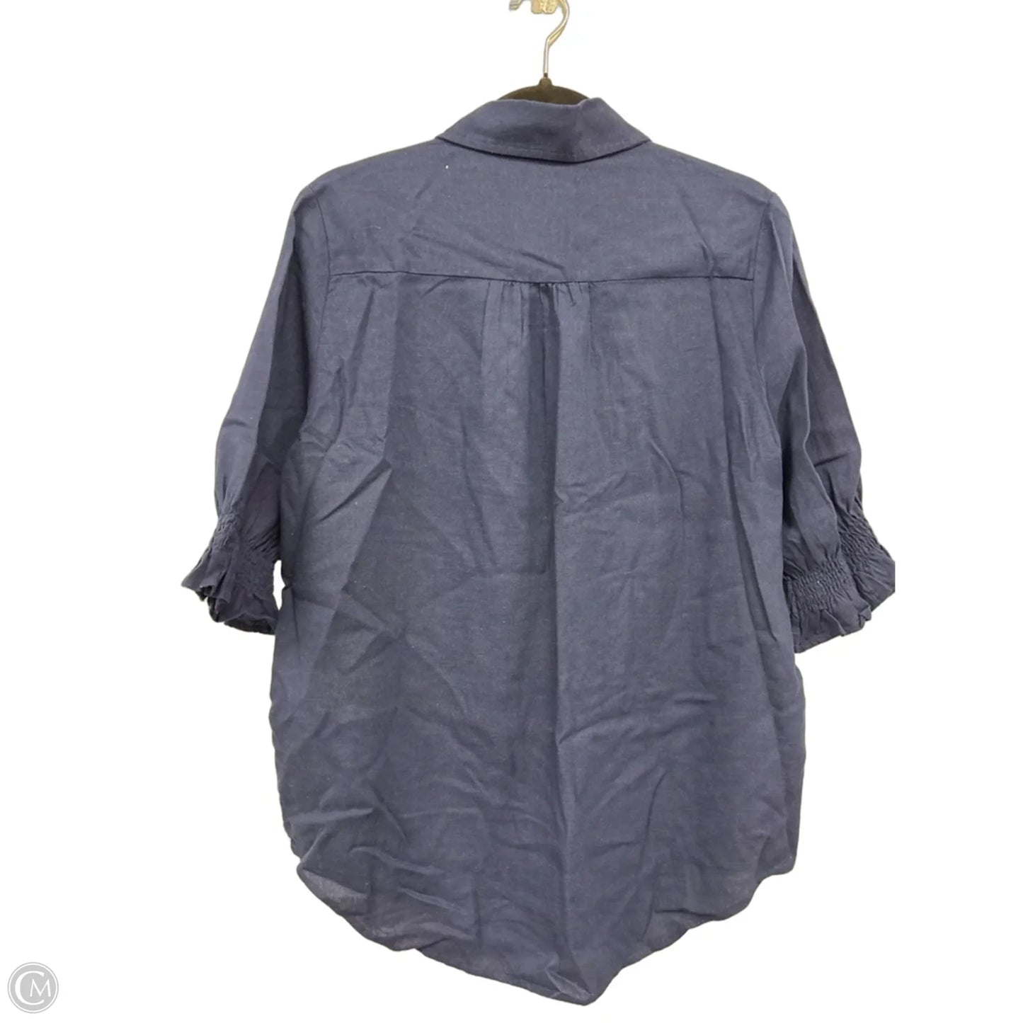 Top 3/4 Sleeve By Crown And Ivy In Navy, Size: M