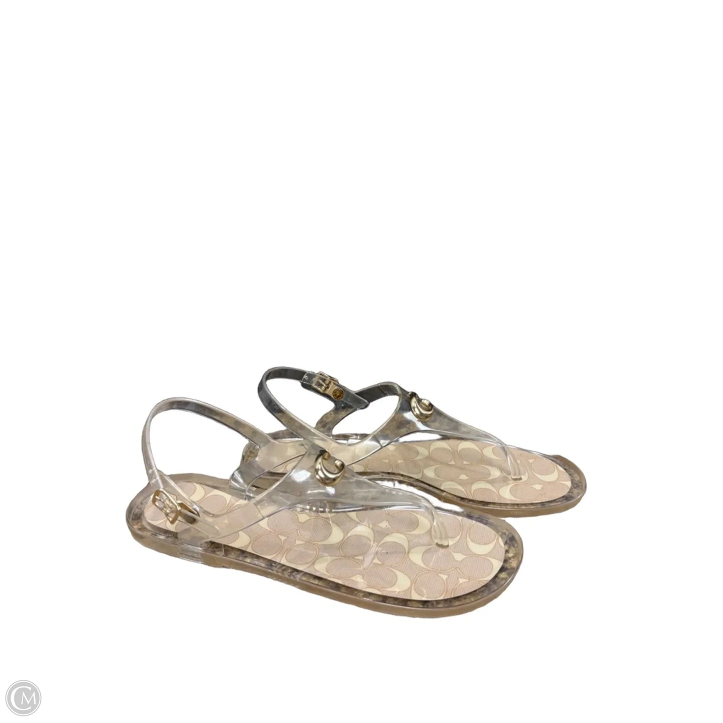 Sandals Designer By Coach In Clear, Size: 8