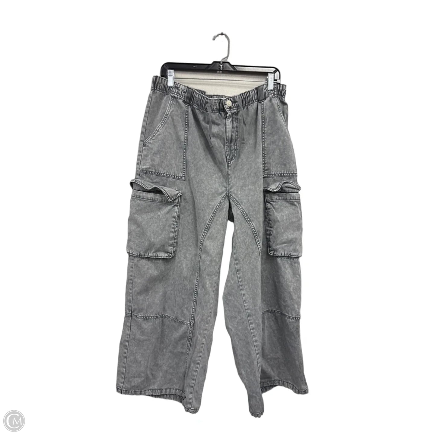 Jeans Wide Leg By Clothes Mentor In Grey, Size: Xl