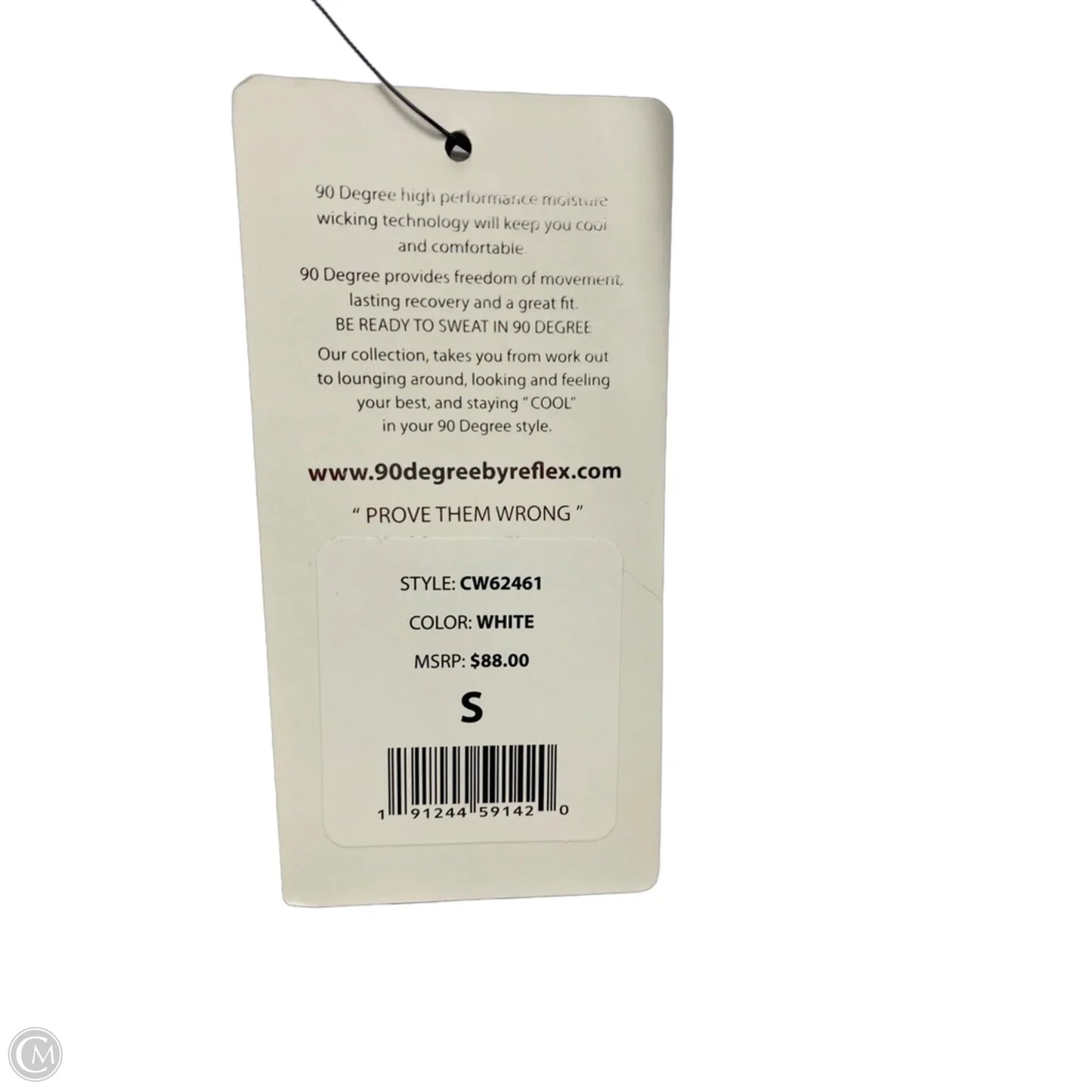 Athletic Leggings By 90 Degrees By Reflex In White, Size: S