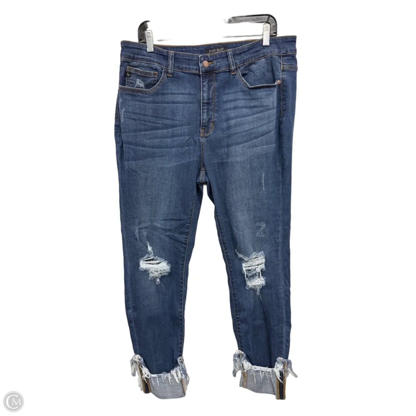 Jeans Skinny By Judy Blue In Blue, Size: 16