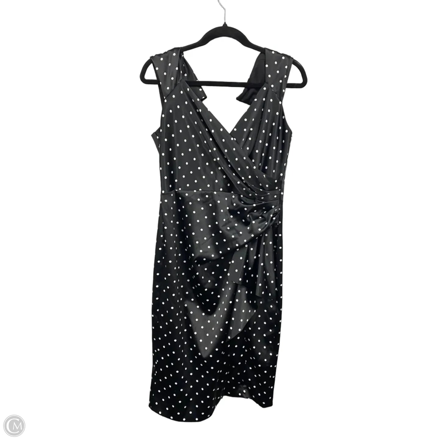 Dress Casual Midi By Debut In Black & White, Size: 12