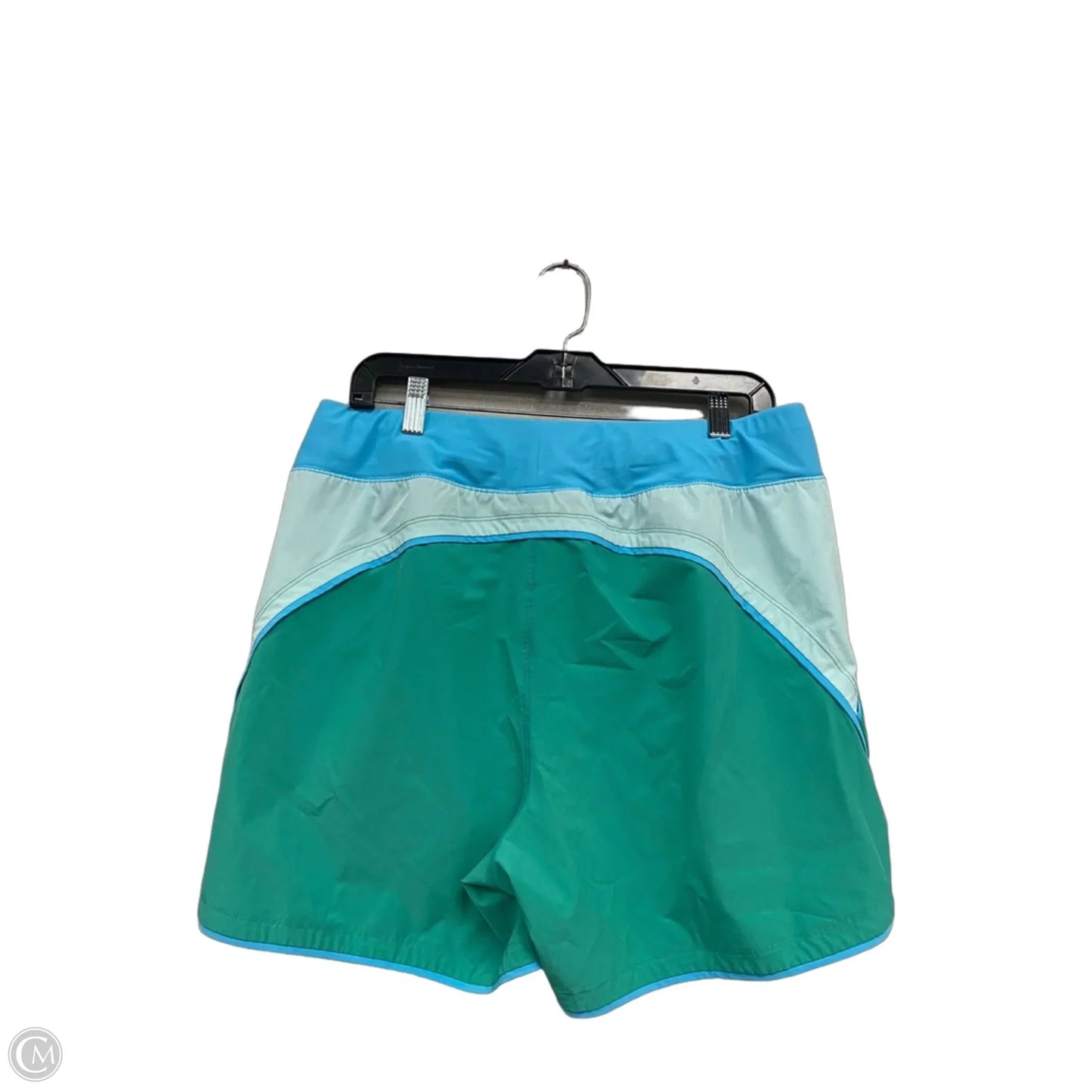 Athletic Shorts By Lands End In Blue & Green, Size: 14