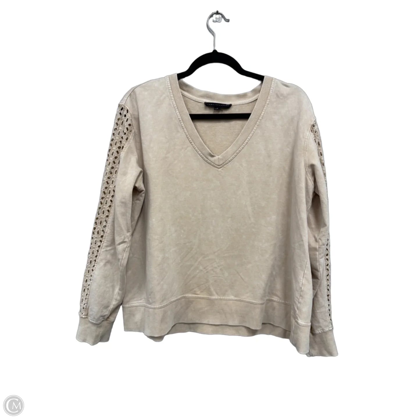 Top Long Sleeve By Jane And Delancey In Tan, Size: M