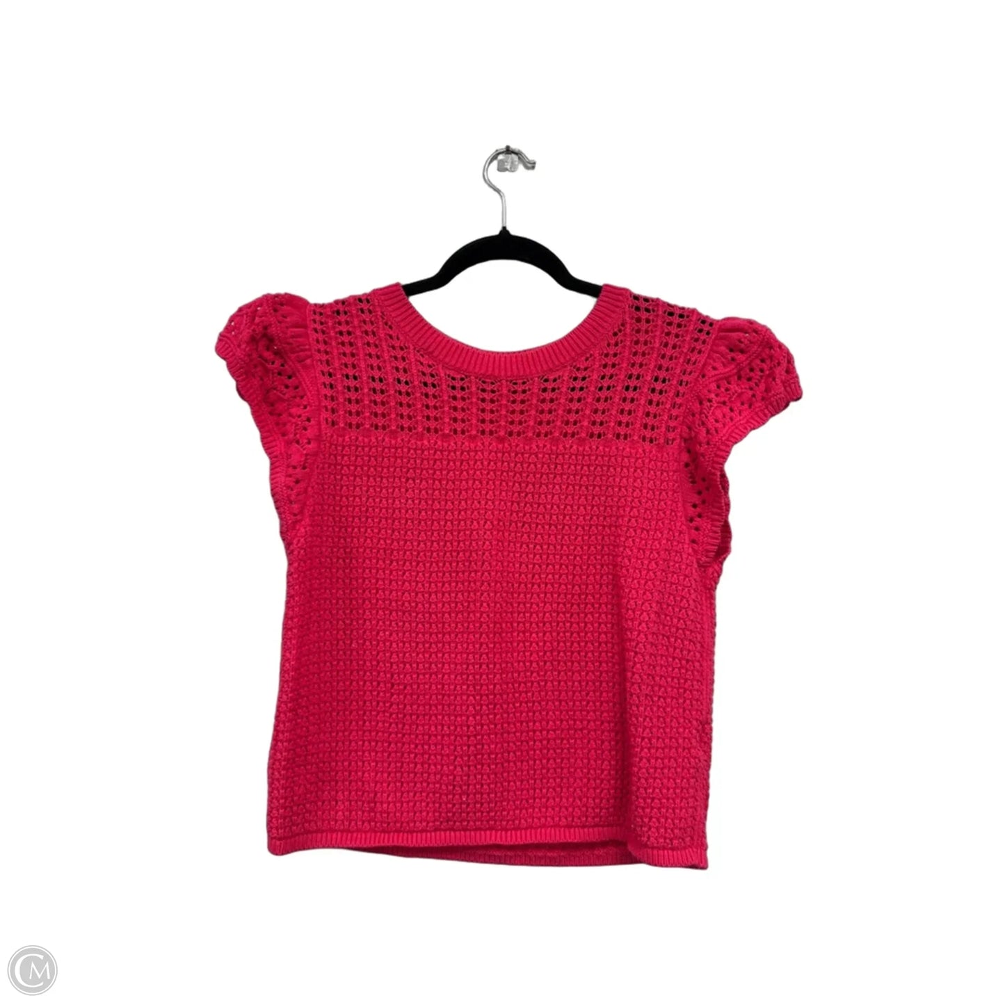 Sweater Short Sleeve By Gap In Pink, Size: M