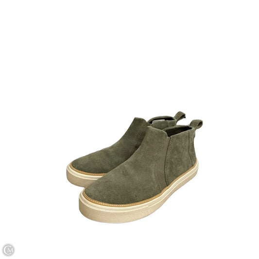 Boots Ankle Flats By Toms In Green, Size: 9