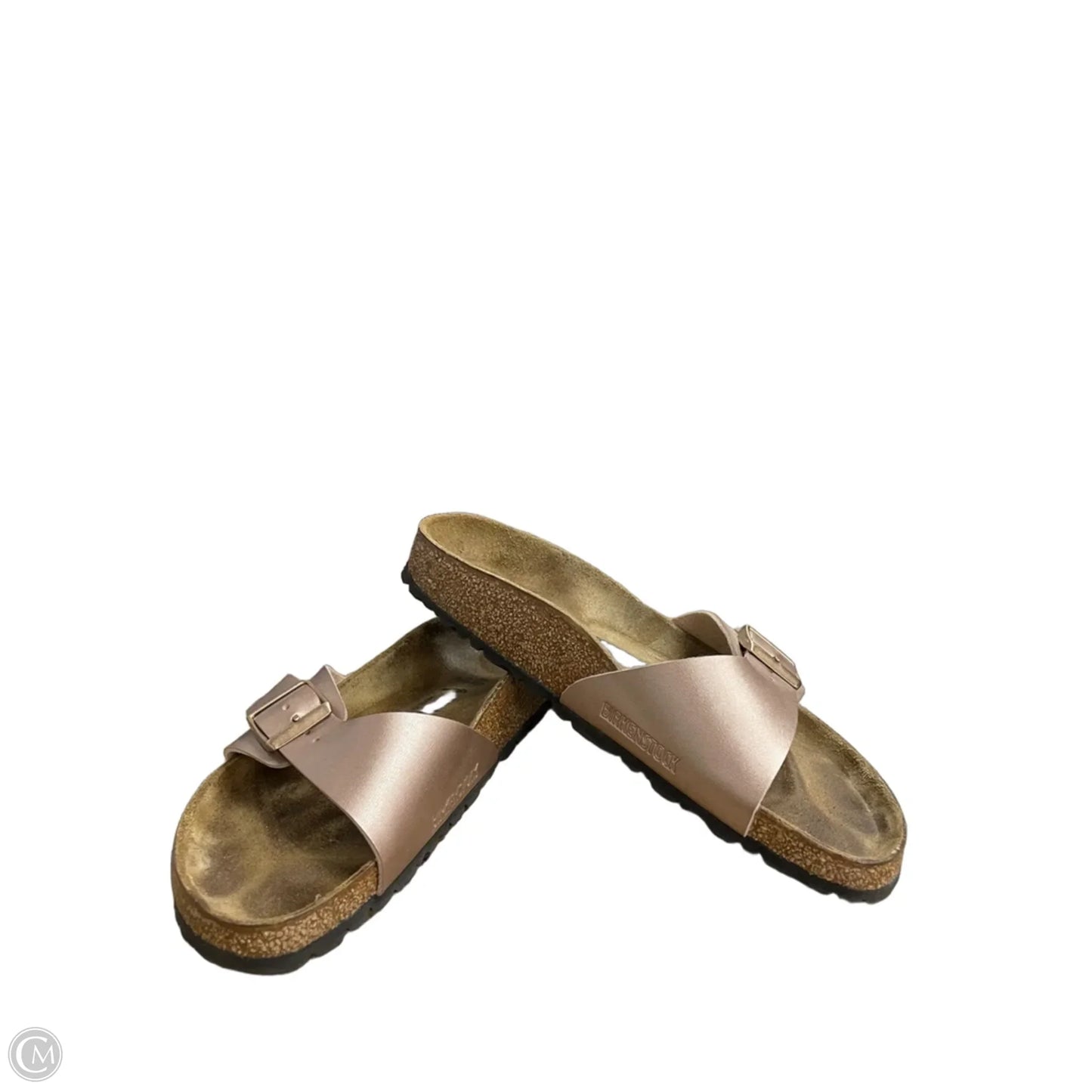 Sandals Flats By Birkenstock In Rose Gold, Size: 9