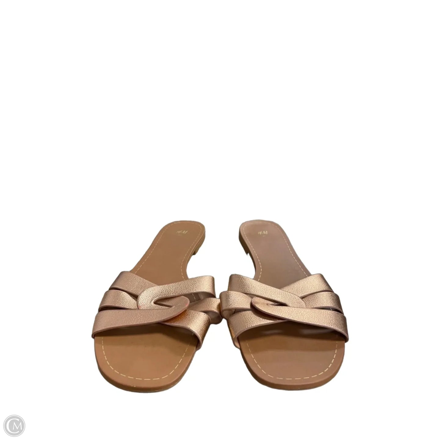 Sandals Flats By H&m In Rose Gold, Size: 9.5