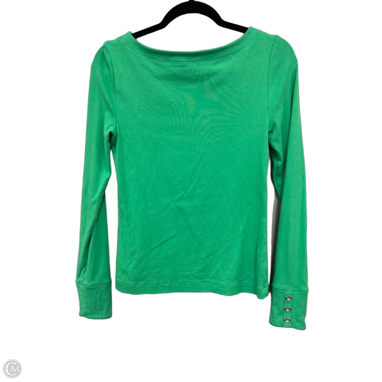 Top Long Sleeve Designer By Lilly Pulitzer In Green, Size: S
