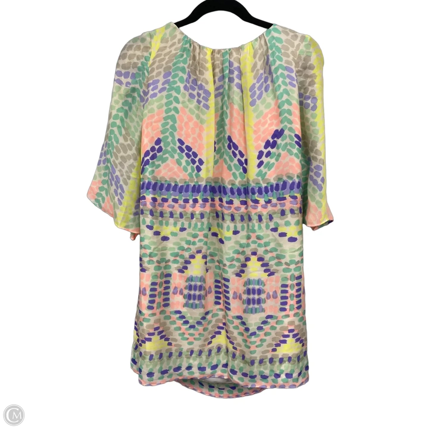 Dress Casual Short By Shoshanna In Green & Purple, Size: 4