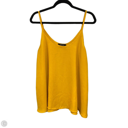 Top Sleeveless By Active Usa In Gold, Size: 1x