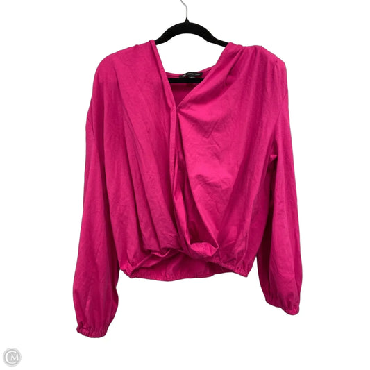 Top Long Sleeve By Inc In Pink, Size: Xl