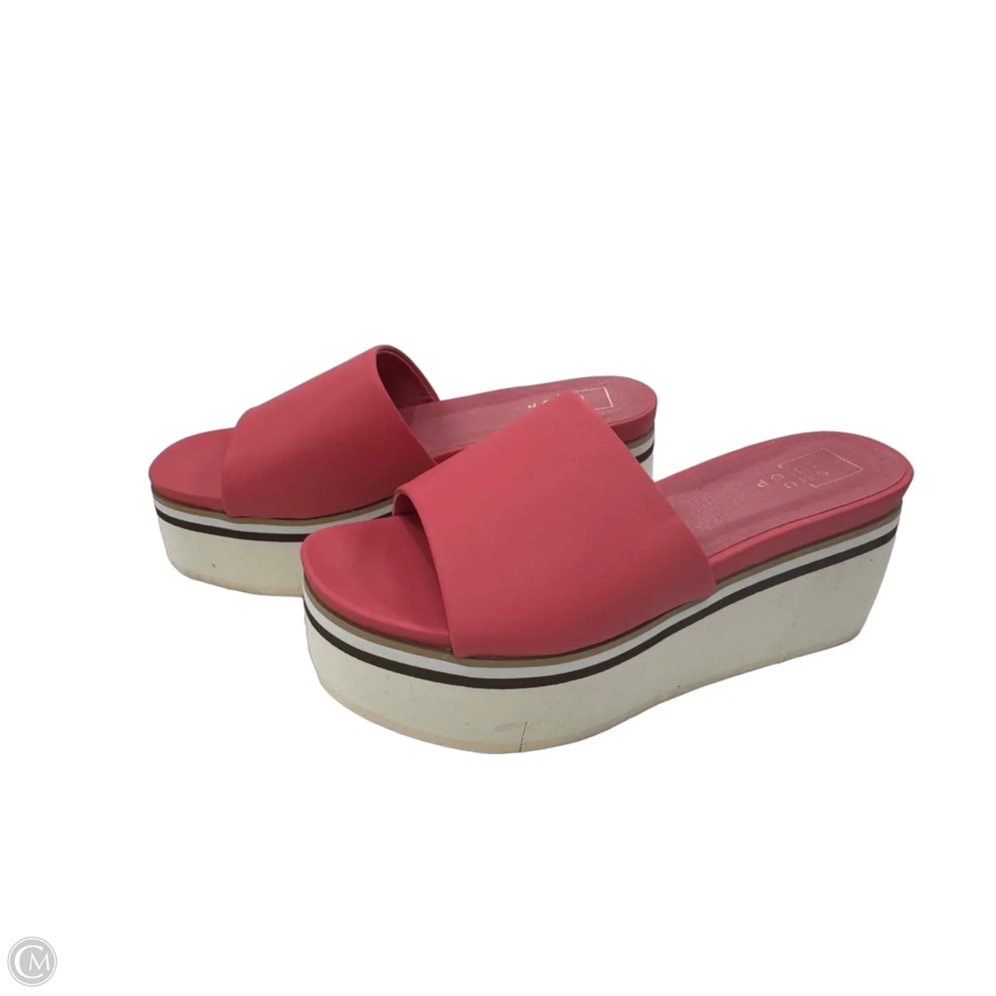 Sandals Heels Platform By Shu Shop In Pink, Size: 7.5