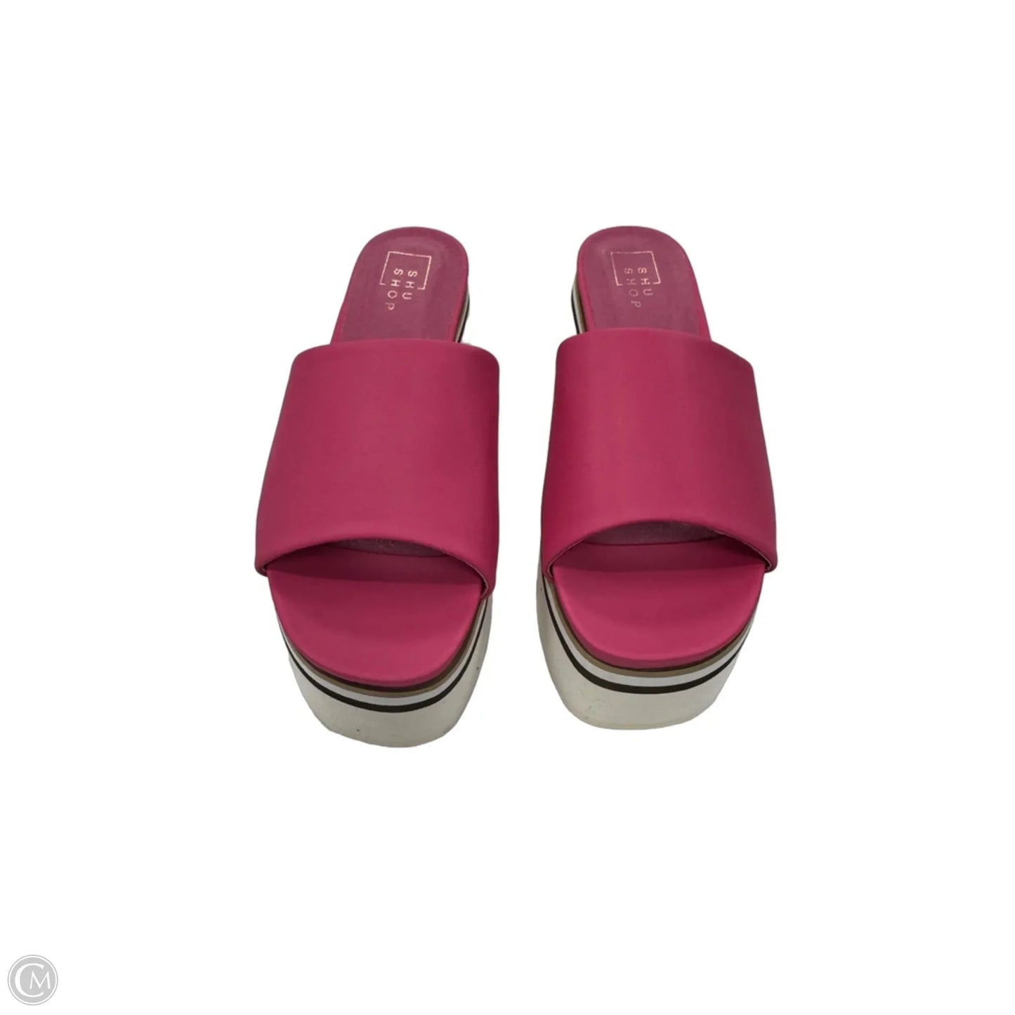 Sandals Heels Platform By Shu Shop In Pink, Size: 7.5