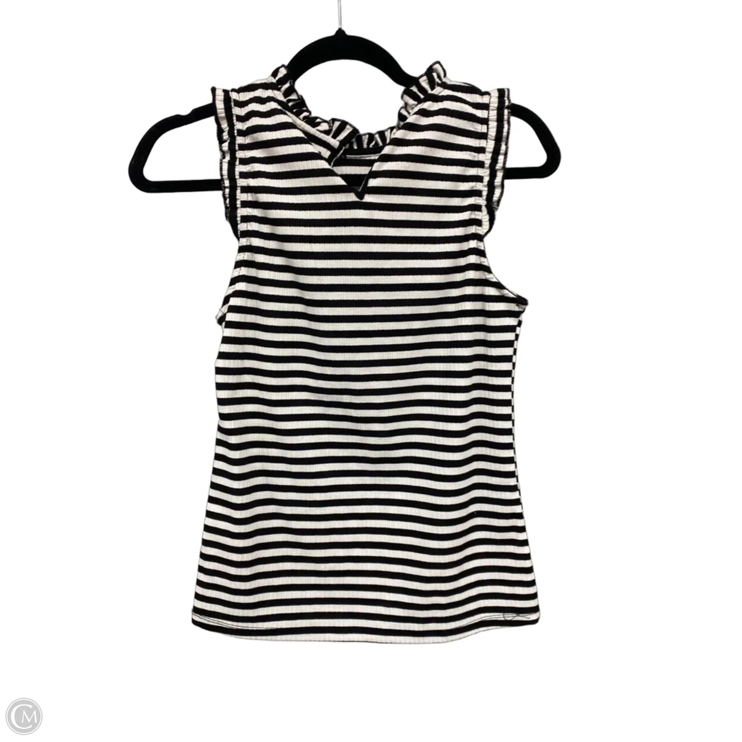 Top Sleeveless By Hayden La In Black & White, Size: S