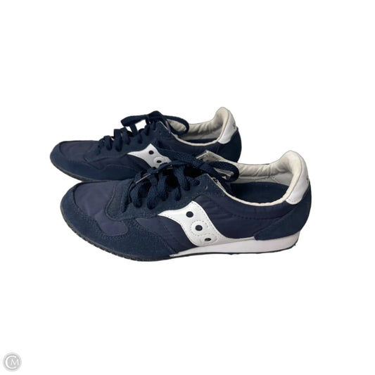 Shoes Sneakers By Saucony In Blue & White, Size: 9