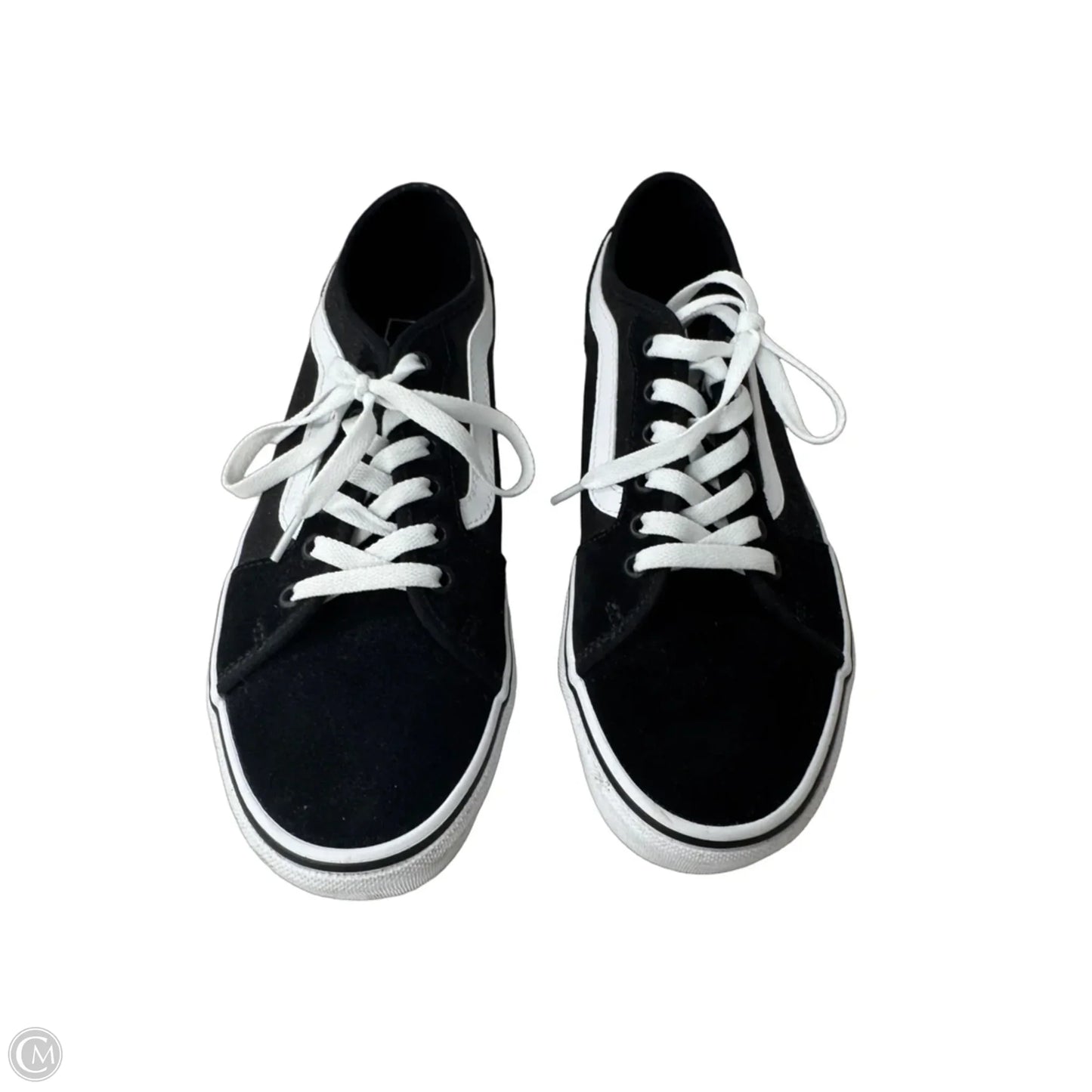 Shoes Sneakers By Vans In Black & White, Size: 10