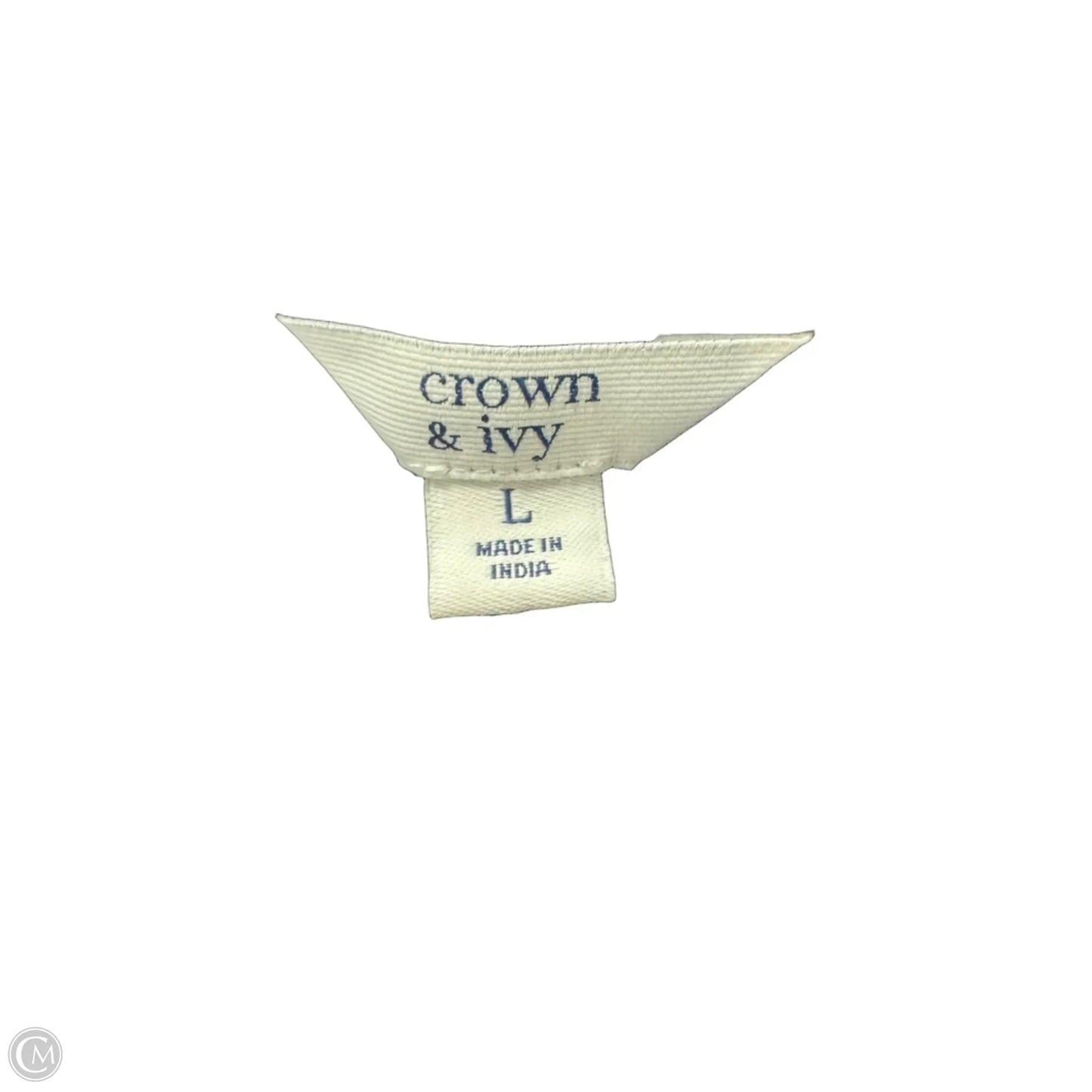 Dress Casual Midi By Crown And Ivy In Black & Gold, Size: L