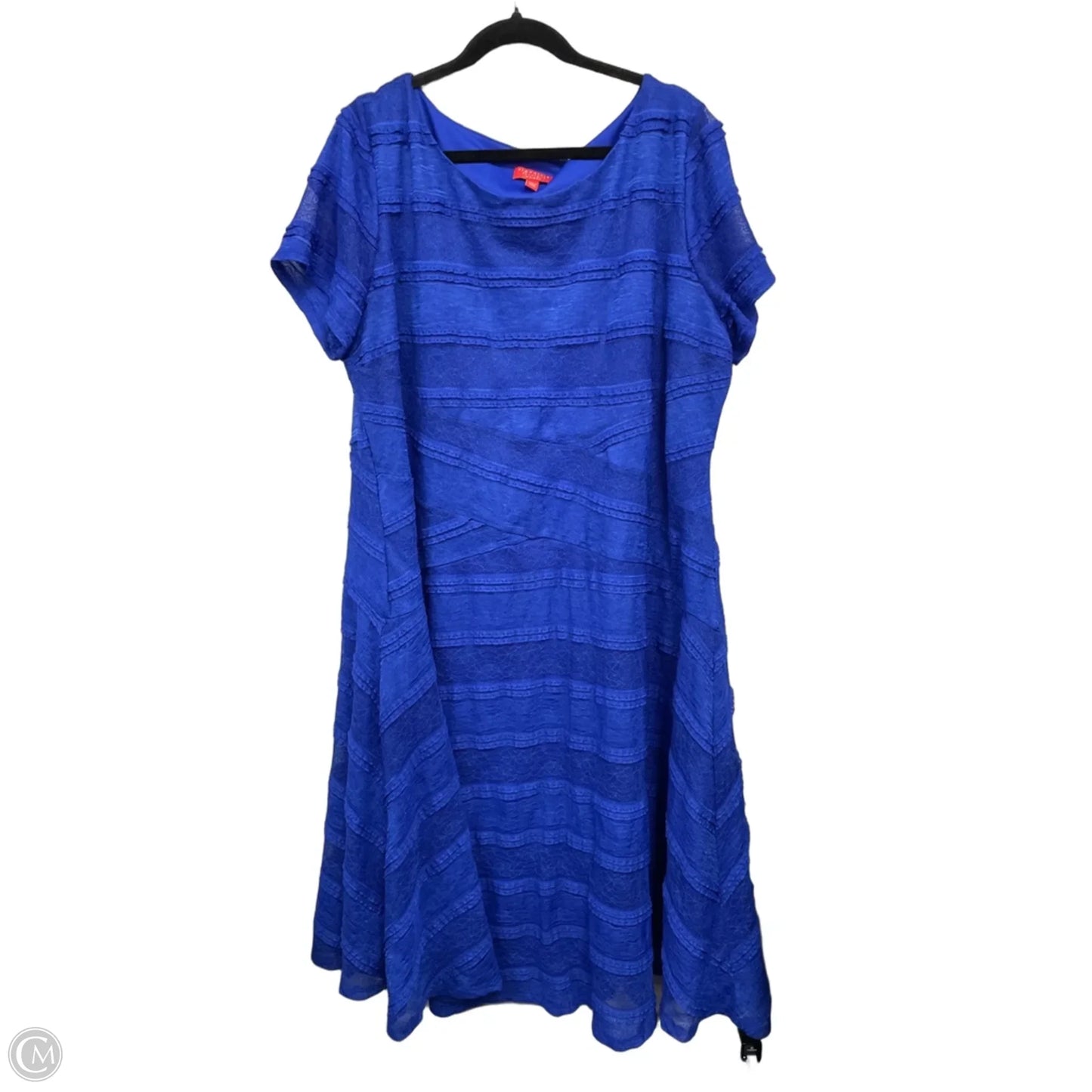Dress Casual Midi By Sangria In Blue, Size: 22