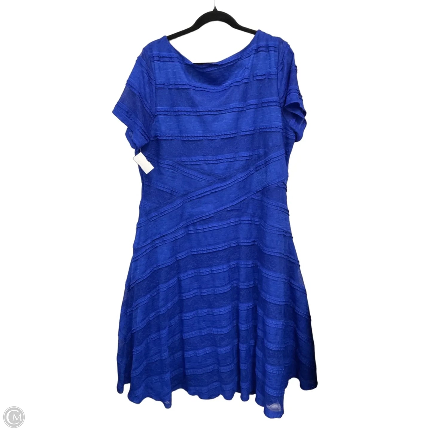 Dress Casual Midi By Sangria In Blue, Size: 22