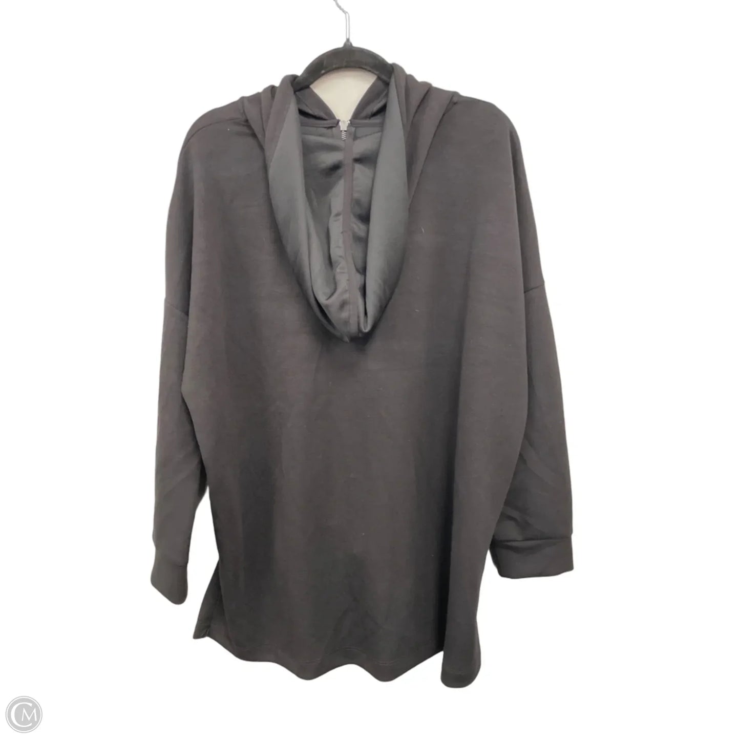 Sweatshirt Hoodie By Cable And Gauge In Black, Size: 1x