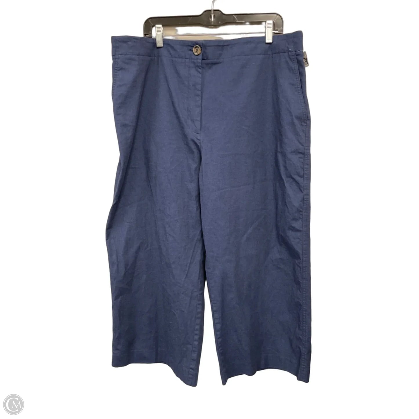 Pants Wide Leg By Ann Taylor In Blue, Size: 18